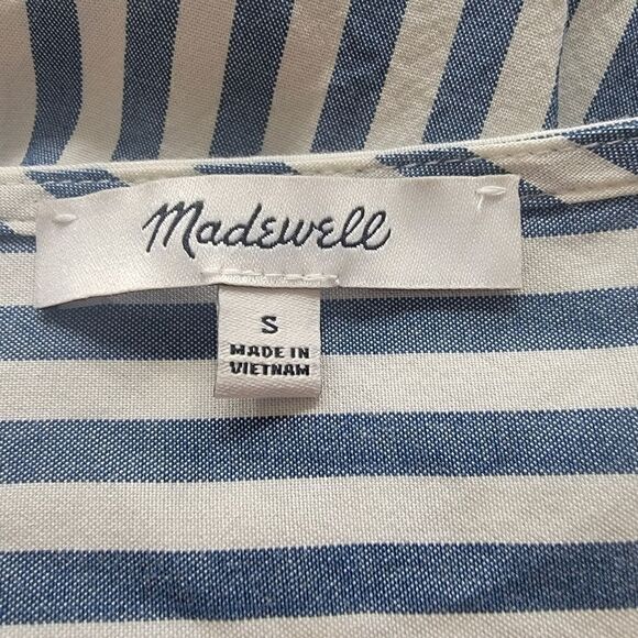 Madewell Monterey Striped Top with Balloon Sleeve. Size S. - Picture 6 of 10